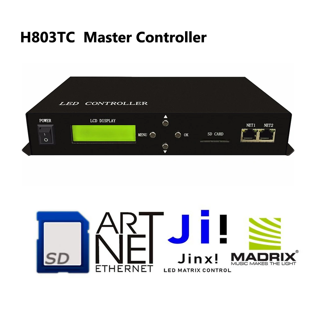 H803TC Master M5 Artnet Jinx Online Offline LED Pixel Controller Drive