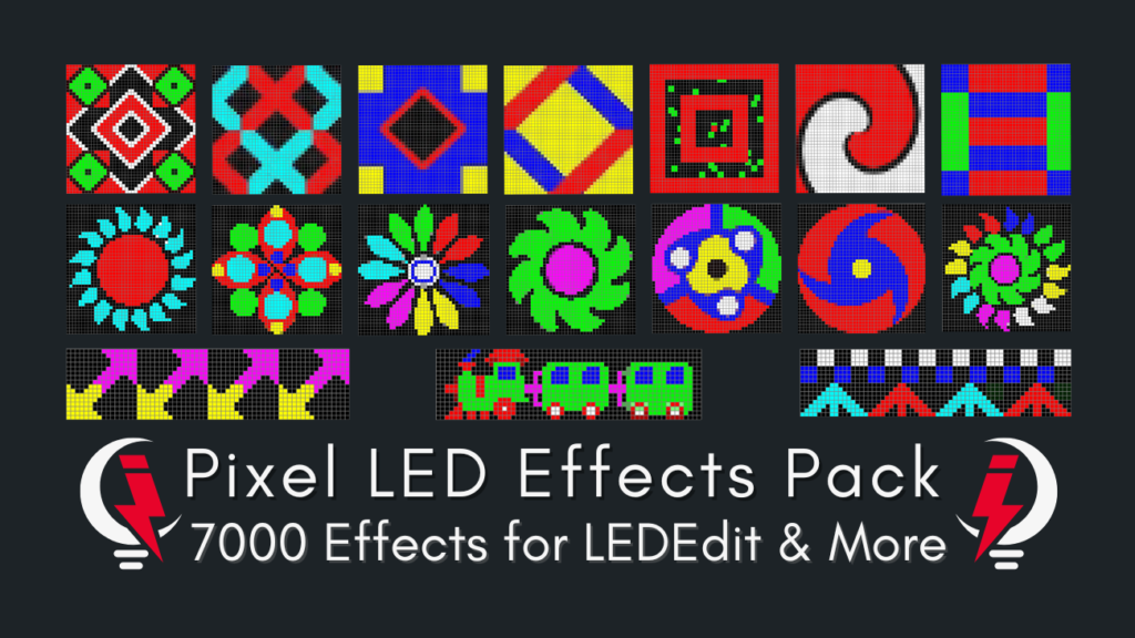 Pixel LED Effects Pack 7000 Effects for LEDEdit & More