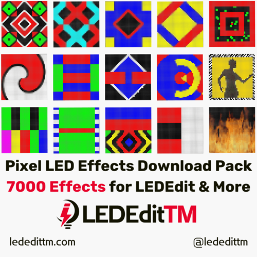 Pixel LED Effects Download Pack - 7000 Effects for LEDEdit, NeonPlay, Jinx, Madrix, and More