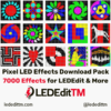 Pixel LED Effects Download Pack - 7000 Effects for LEDEdit, NeonPlay, Jinx, Madrix, and More