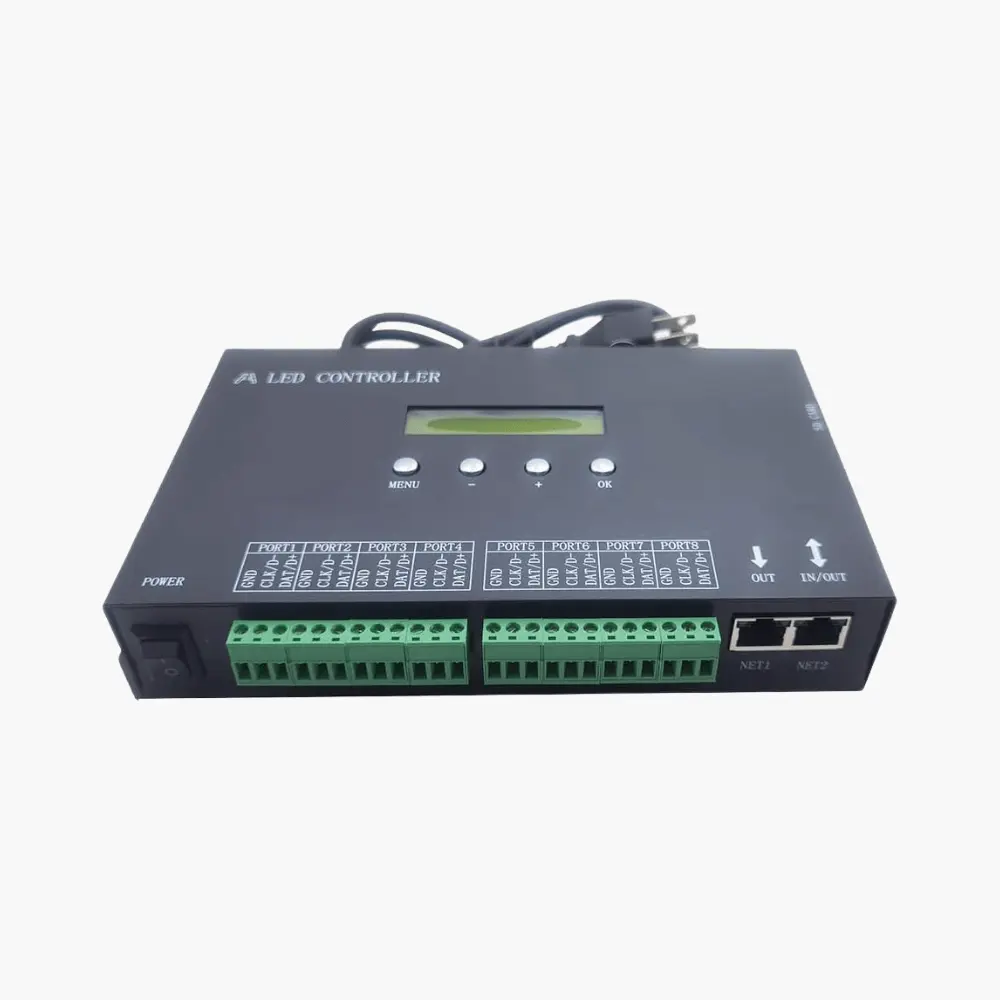 H807SA Artnet to SPI LED Controller 8 Ports 8192 Pixels