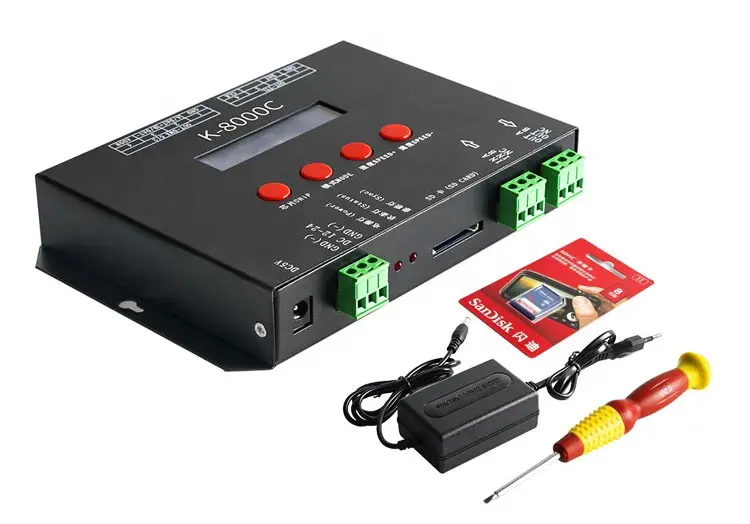 K-8000C LED Controller 8 Ports 8192 Pixels for LED Strip Lights