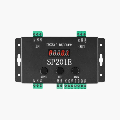 SP201E DMX512 LED Decoder Controller 5 Channel For Pixel LED Light Strip