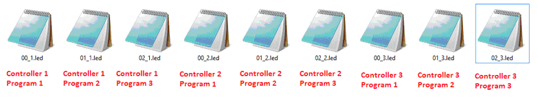 K-1000C LED Controller Tutorial 13 Pixel LED effects file placement for multiple controllers