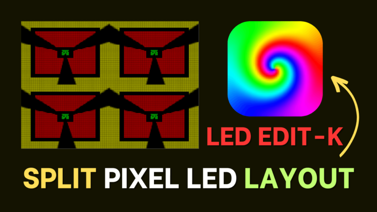 Split Pixel LED Layout to Different Sections in LEDEdit-K
