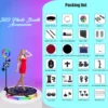 360 Camera Photo Booth with Flight Case Packing for Wedding Party Events