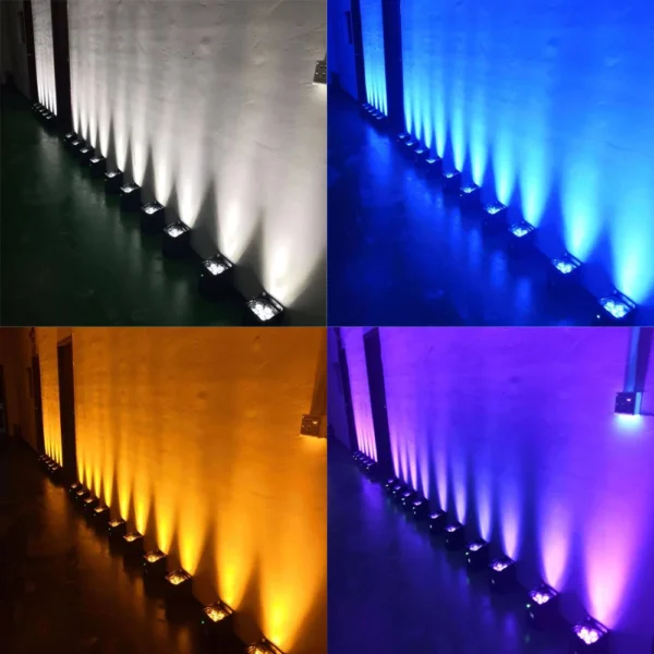 4pcs/6pcs LED 6x18W 6in1 RGBAW UV Par Light Battery Movable Handle for KTV Party Bar Wedding Party Concert