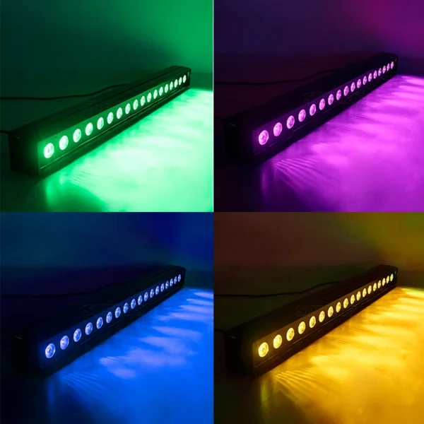 LED Wall Wash 18x18W RGBW UV Light Bar DMX Line Bar DMX512 Stage Light For DJ Wedding Stage Effect Lighting Race Lamp