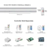 WS2811 RGBIC Neon Light Strip Addressable Neon Sign Silicone External 1 IC Control 6 LEDs Bright Tape: 108 LEDs/M 24V IP67 3m 5m