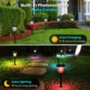 6PCS/Box Solar Outdoor Lights Garden Lamp Solar Powered Waterproof Landscape Path Outdoor for Yard Backyard Lawn Patio Decor