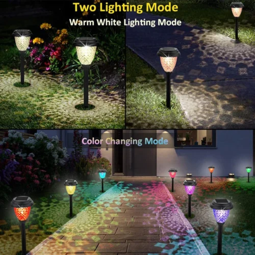 Solar Outdoor Lights Garden Lamp Solar Powered Waterproof Landscape Path Outdoor for Yard Backyard Lawn Patio Decorative