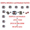 kf S70499846088b4ad3bf8dcdfe3f9aa867n 500pcs DC 5V 12mm WS2811 IC Full Color Pixel LED Module Light Input IP68 Waterproof RGB