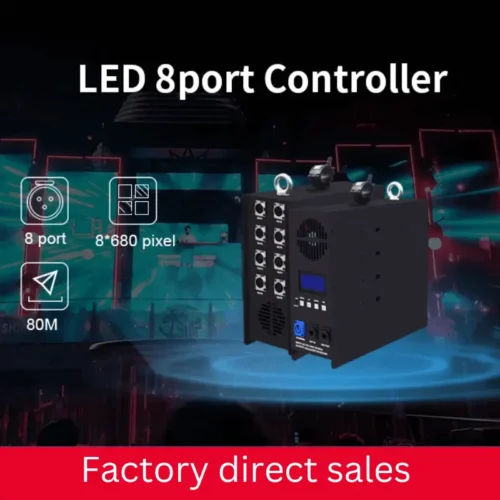 CL-804P-3 Artnet Ethernet to SPI/DMX 8 Channels Controller for WS2811, WS2812B, and SK6812.