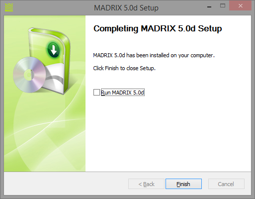 Installation Of The MADRIX Software 6 completing
