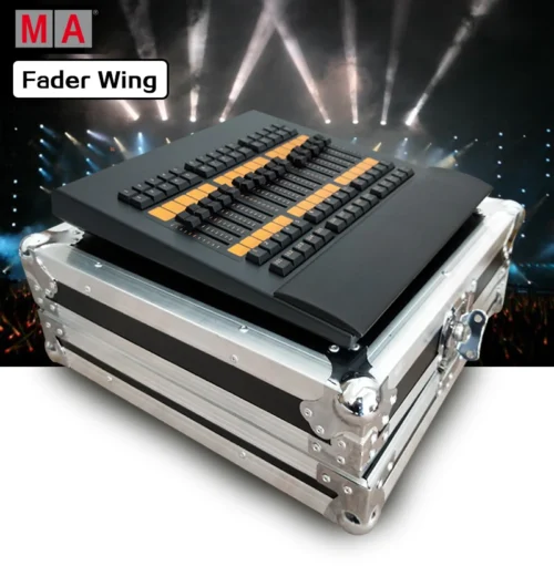 MA Fader Wing Console Lighting Controller, DMX 512 Console Stage Lighting for LED Par Moving Head Spotlights DJ Console