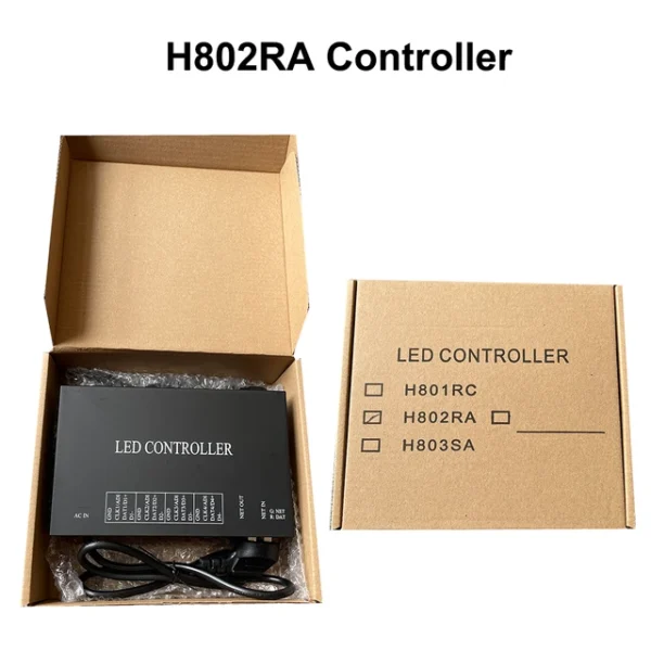 H801TC LED Master Controller Pixel LED Controller Drive 150000 Pixels Strip Light Work With H802RA H801RC Support DMX Console.