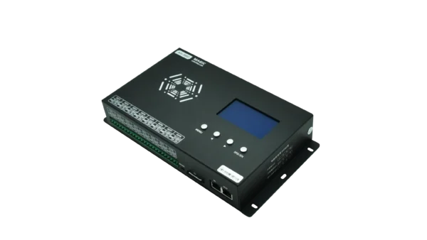 8 Ports Artnet Controller SPI/TTL & DMX Pixel LED Light AC100V～240V for Indoor Lighting, supports Madrix, SD Card, DMX512 Console