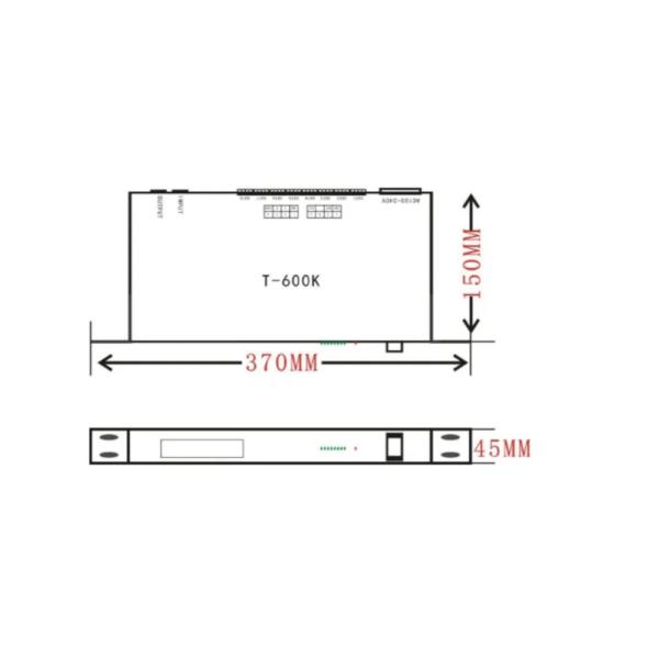 T-600K LED Controller Online T-600K Full Color LED Pixel Module Controller RGB RGBW 8 Ports Pixels WS2811 WS2801 WS2812b LED Strip