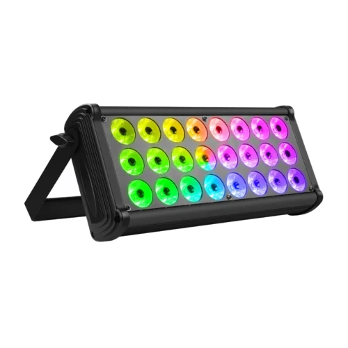 Somspot RGBW 24 LED Wall Wash Color Mixing Rainbow Effect Stage Light Effect Projector for Outdoor Building