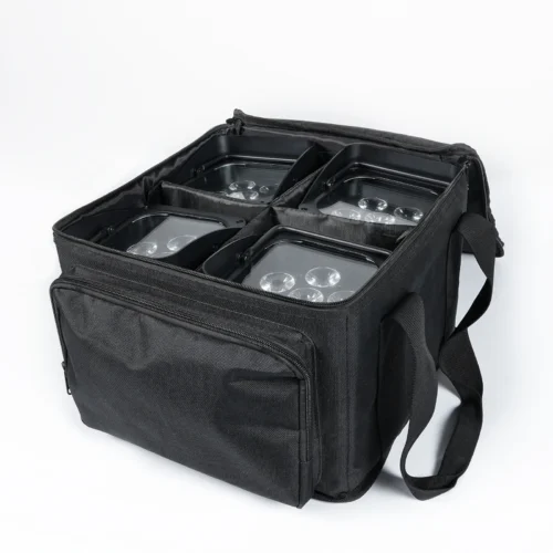 Portable Bag for Battery Uplights Par Light DJ Stage Lighting Bag Par Light Bag for (4) 20*14.5*14.5CM/for (4) 18*18*10CM Par Light.