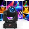 Somspot RGBW Gobo Moving Head Light Beam DMX512 Stage Effect Light Projector for Disco Party Bar Club Wedding Birthday