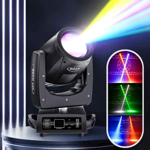 Somspot 7R 230W Moving Head Light Beam DMX512 Professional Stage Lighting Rainbow Effect for DJ Disco Music Party Dance Club