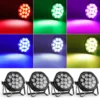 Somspot 4PCS Waterproof Stage Par Light RGBW LED Par Lights DMX Wash Light Strobe Effect DJ Light for Church Disco Wedding