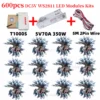 500/600/700pcs DC5V WS2811 Full Color LED Module Light Kits 12mm Waterproof RGB Color Digital LED Pixel Lamp for Festival Decor