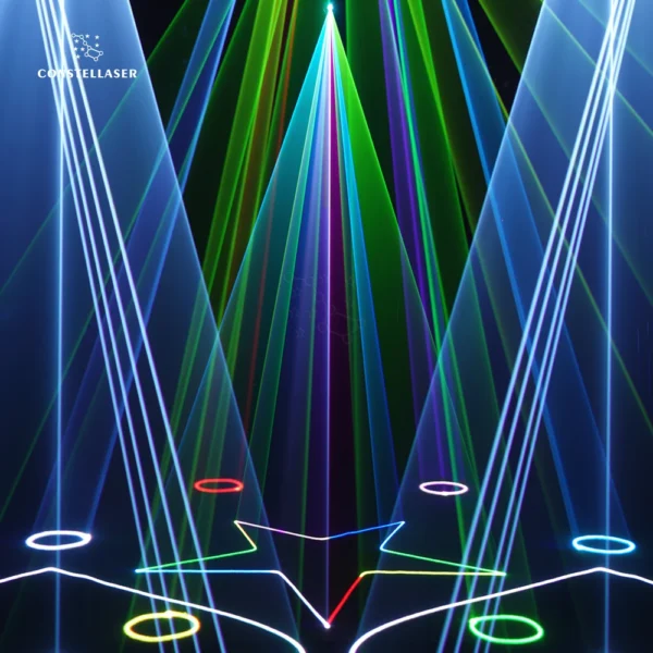 CONSTELLASE Flight Case 12W Moving Head 25KPPS RGB Multiple Pattern Effects for Large-scale Performances Outdoor Cultural