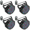 Somspot 4PCS Stage LED Par Light DJ Disco Effect Lighting LED Projection Light for KTV Party Wedding Holiday Bar Club