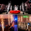 Somspot 700W Cold Spark Machine DMX Cold Firework Machine Remote Control Stage Equipment for Wedding Opening/Ending Ceremony