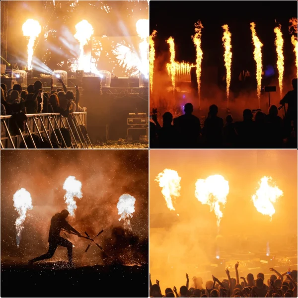 Stage Flame Thrower DMX512 Control Fire Spray Effect Flame Thrower DJ Disco Party Stage Projector Flame Thrower Machine