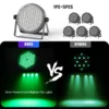 Somspot RGBW 4-in-1 LED Par Lights DMX512 Stage Effect Lighting Projector For DJ Disco Club Wedding Party Church, 4PCS/SET