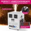 2PCS 700W Cold Spark Machine DMX Cold Flame Sprayer Equipment Stage Fireworks Machine Cold Fireworks Machine with Flight Case