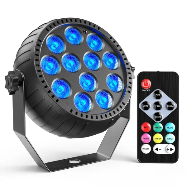 Somspot Mini RGB LED Par Lights Stage Lighting Effect LED Projection Light for DJ Disco Party Holiday Bar Club Wedding Birthday.