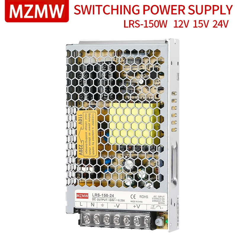 MZMW LRS150 Switching Power Supply 150W Single Output AC/DC 5V 12V 15V ...