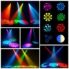 Somspot RGBW Gobo Moving Head Light Beam DMX512 Stage Effect Light Projector for Disco Party Bar Club Wedding Birthday