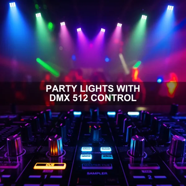 Somspot 4PCS RGBW 36W LED PAR LIGHTS DMX512 Stage Light Effect Projector for DJ Disco KTV Party Wedding Holiday Bar Club.