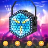 Somspot 200W RGB Retro Flash Light Golden LED Hexagonal Retro Lamp Stage Effect Lighting for Disco Concert Wedding Birthday