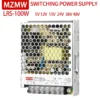 MZMW LRS-100 Switching Power Supply 100W AC 100-240V DC 5V 12V 15V 24V 36V 48V Volt Ultra-thin Single Source Transformer SMPS