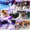 Somspot LED Colorful Smoke Machine Remote Fogger Ejector Fog Machine for DJ Disco KTV Party Wedding Bar Club Stage Equipment