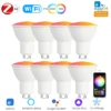 Zigbee GU10 WiFi Smart LED Bulbs RGB C+W Dimmable Lamps Spotlight EWelink App Control Light Bulbs Voice Alexa Alice Smartthings