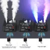 Somspot 2000W LED Smoke Machine Remote Fogger Ejector Double-tube Adjustable Fog Machine DMX512 Colorful Stage Spray Equipment