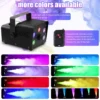 Somspot 500W LED Fog Machine DJ Disco Colorful Remote Fogger Ejector Stage Light Effect Smoke Machine for Christma Wedding Party