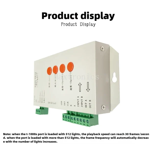 T1000S LED Controller Max 2048 Pixels for WS2815 LPD6803 SK6812IC WS2812B WS2811 LED Strip Light