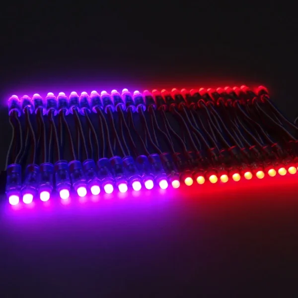 1500pcs WS2811 Full Color Pixel 2811 IC LED Module Light input IP68 DC 5V 12MM waterproof RGB color Digital LED Pixel Light