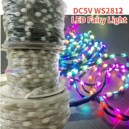 1000-3000pcs WS2811 LED Pebble Pixel String Light GRB Addressable Full Color IP67 DC5V 15/20/25/30mm/50mm/100mm Pitch Fairy Lamp