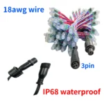 500-1000pcs WS2811 Resistor Bullet Led Pixel Light 18awg RBW Color Wire 13.5MM 12MM DC12V Connecter Full Color LED Modules Lamp 2 500-1000pcs WS2811 Resistor Bullet Led Pixel Light 18awg RBW Color Wire 13.5MM 12MM DC12V Connecter Full Color LED Modules Lamp