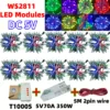 500pc WS2811 Full Color LED IP68 12MM DC5V Or T1000s 5V 70A Kits