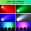 U'King 4PCS 200W LED Par Light DMX512 18x8W RGBW LED Wash Light Effect Flat Light for DJ Disco Party Club Wedding Stage Light